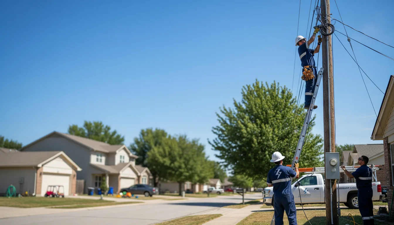 Residential electrician providing installation services in Hastings, MI
